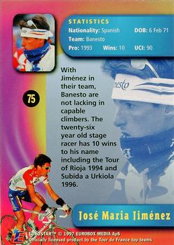 1997 Eurostar Tour de France #75 Jose Maria Jimenez Back